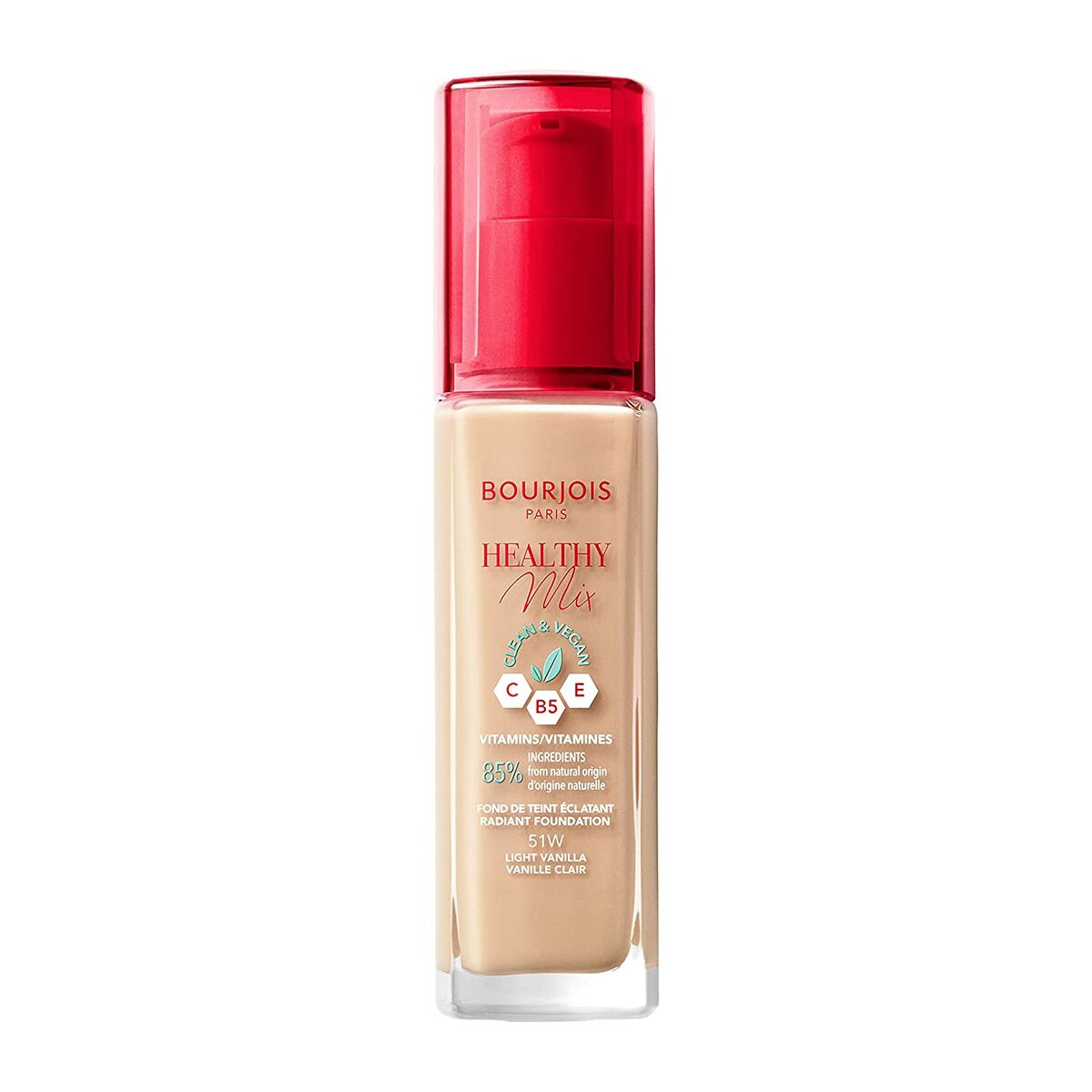 Crème Make-up Base Bourjois Healthy Mix 51-light vanilla Nº 51-light vanilla 30 ml-0