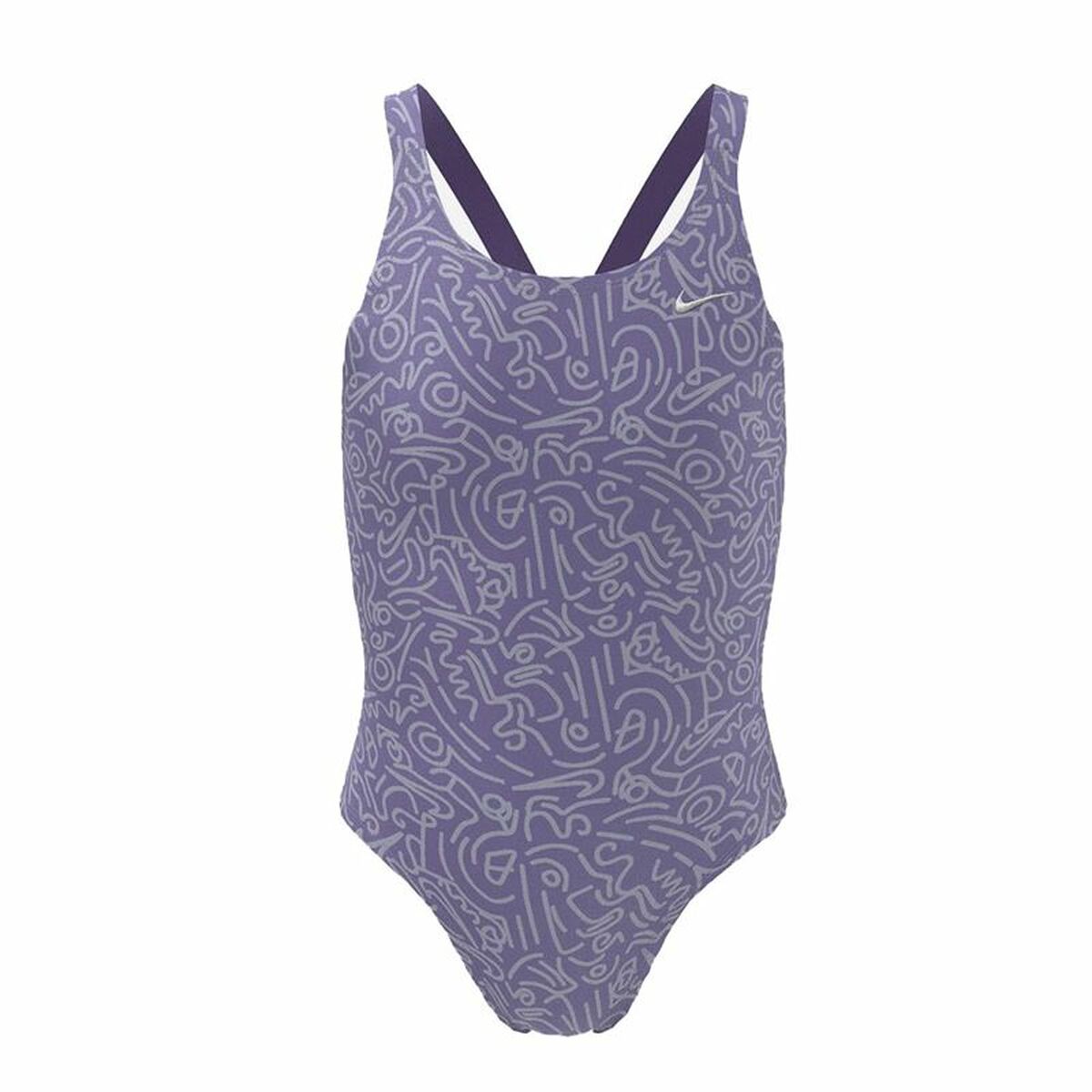 Swimsuit for Girls Nike Fastback Purple
