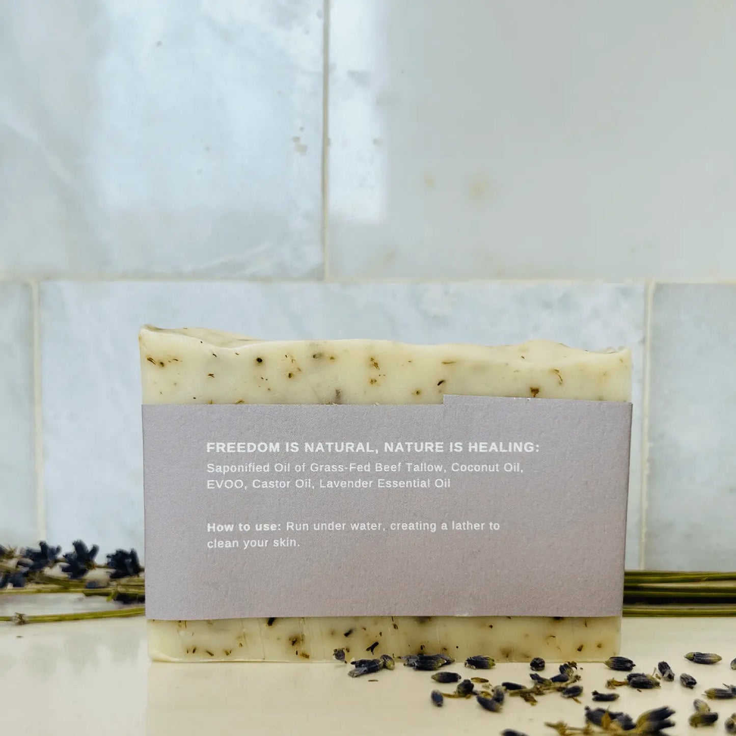 Lavender Tallow Soap Bar Born to be Free