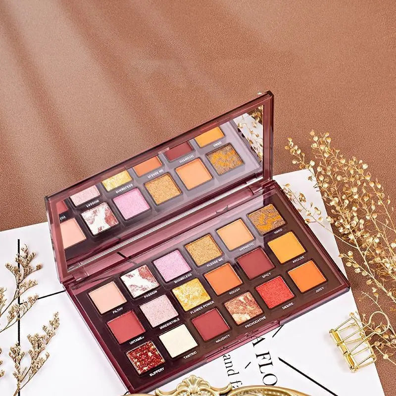 Inverted Rose 18-Color Eyeshadow Palette Cashymart