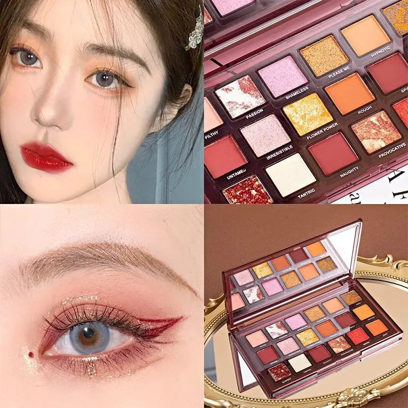Inverted Rose 18-Color Eyeshadow Palette Cashymart