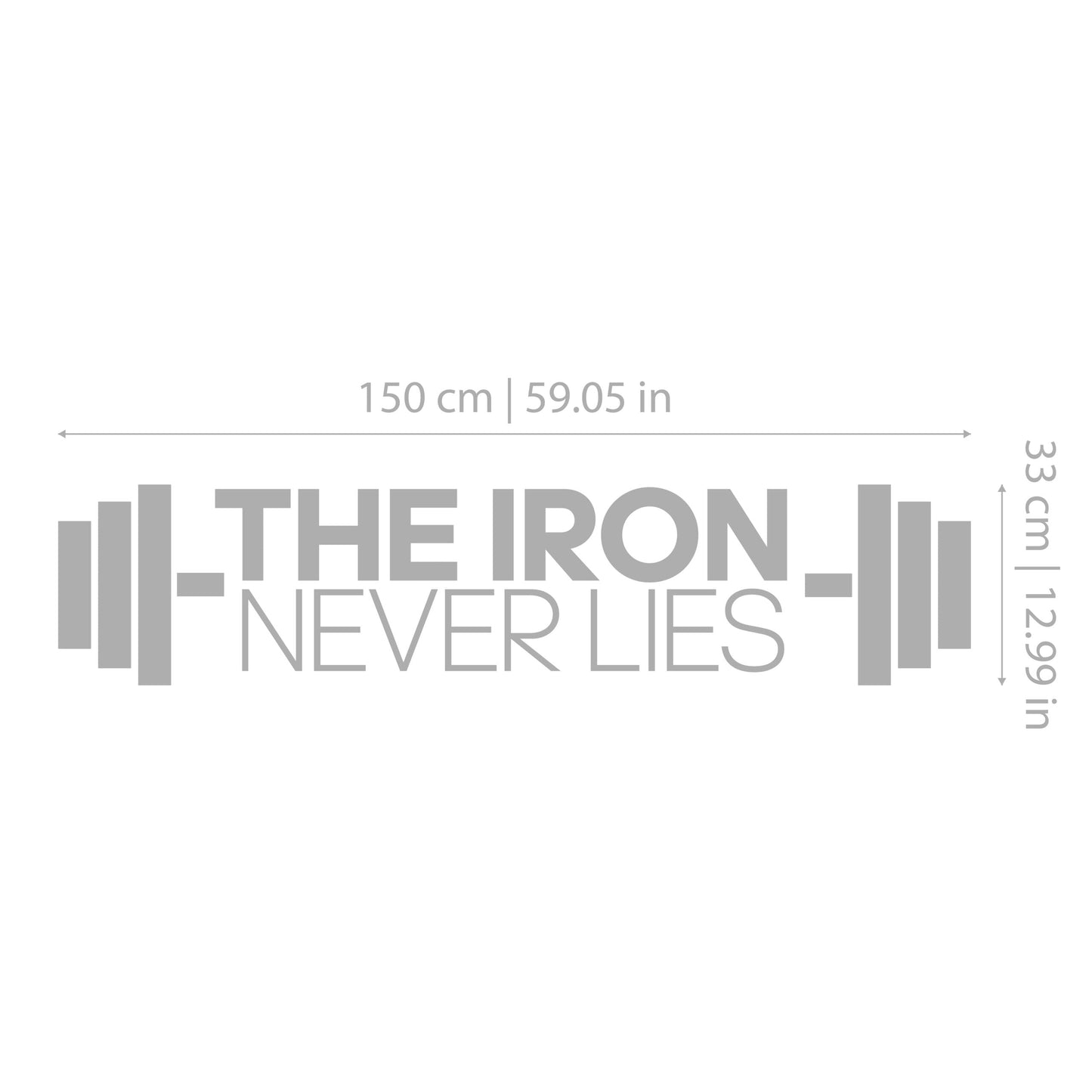 The Iron Never Lies 3D Gym Decor-2