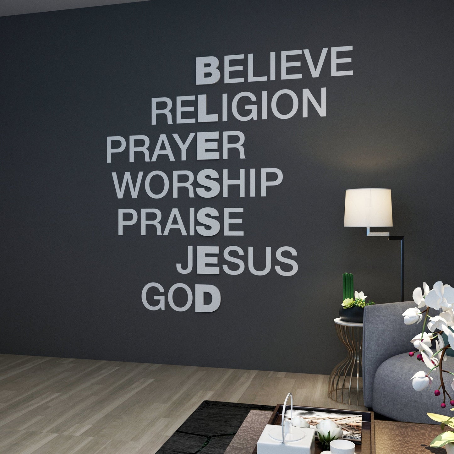 Blessed Crosswords Wall Art-2