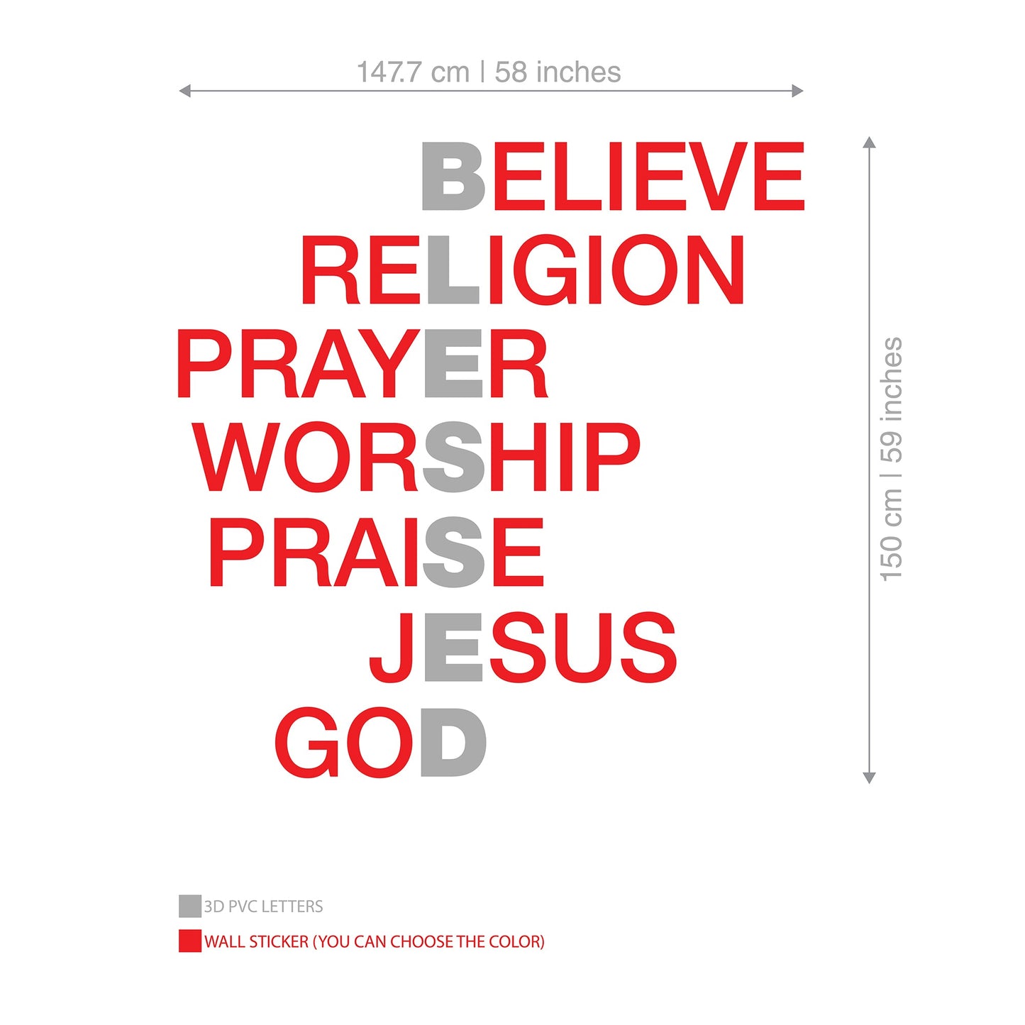 Blessed Crosswords Wall Art-3