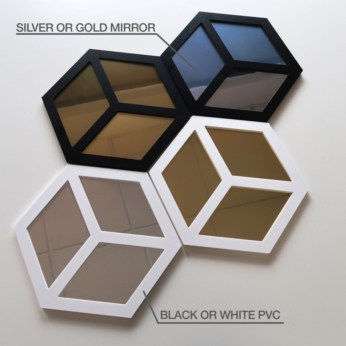Hexagons Composition Mirrored-3