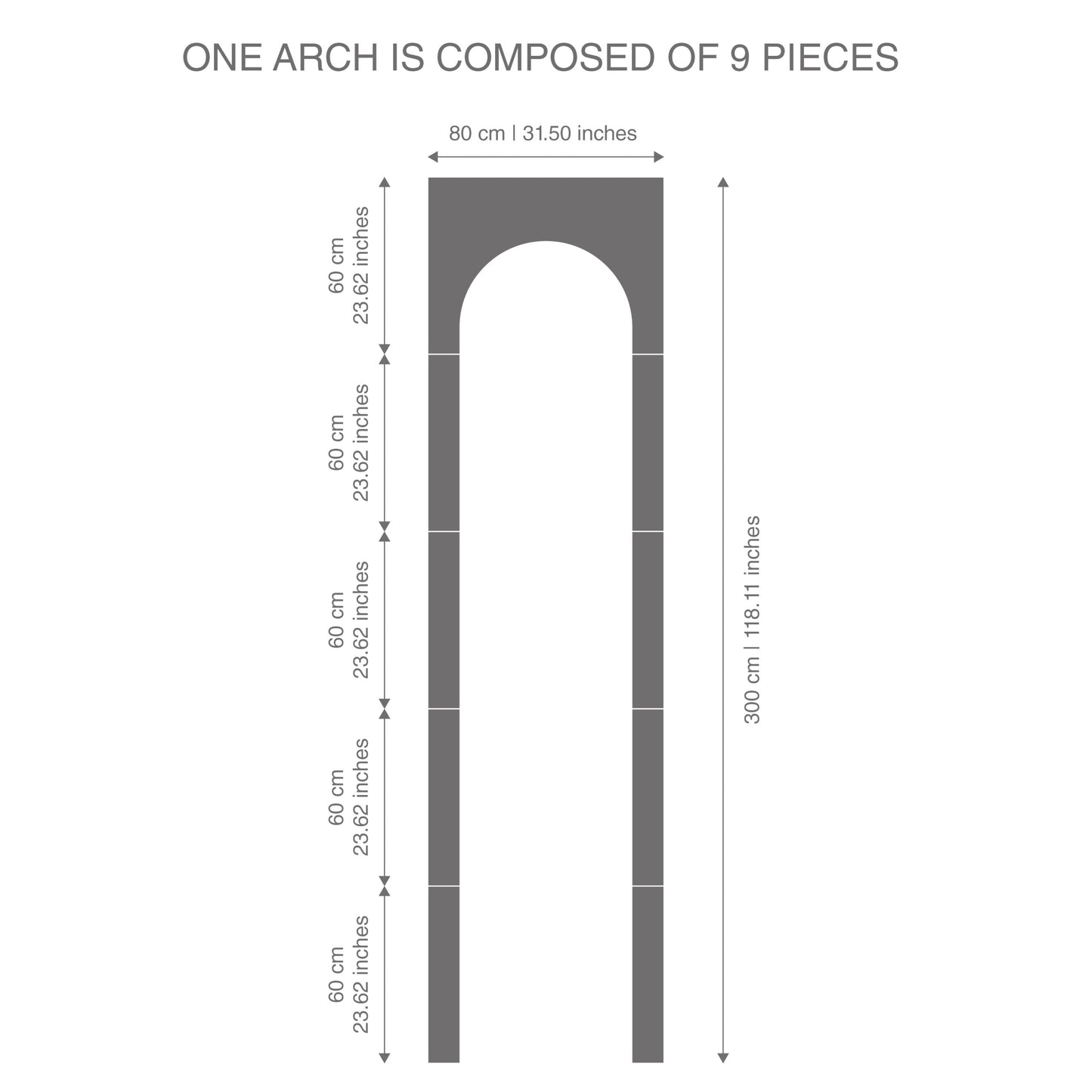 3D Wall Arches-3