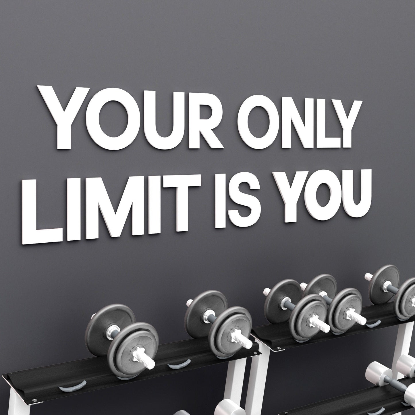 Your only limit is you 3D Gym Decor-0