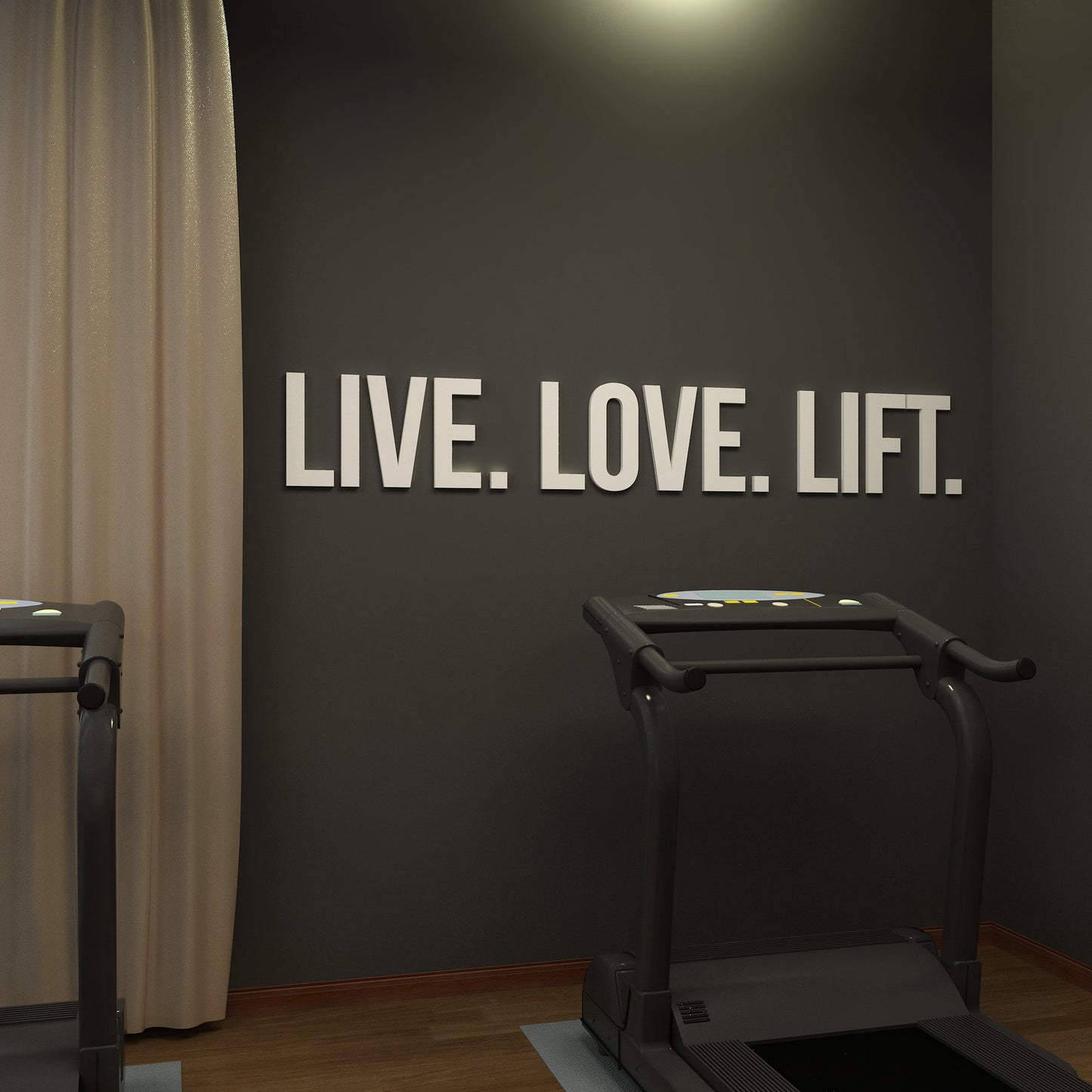 Live, Love, Lift 3D Gym Decor-1
