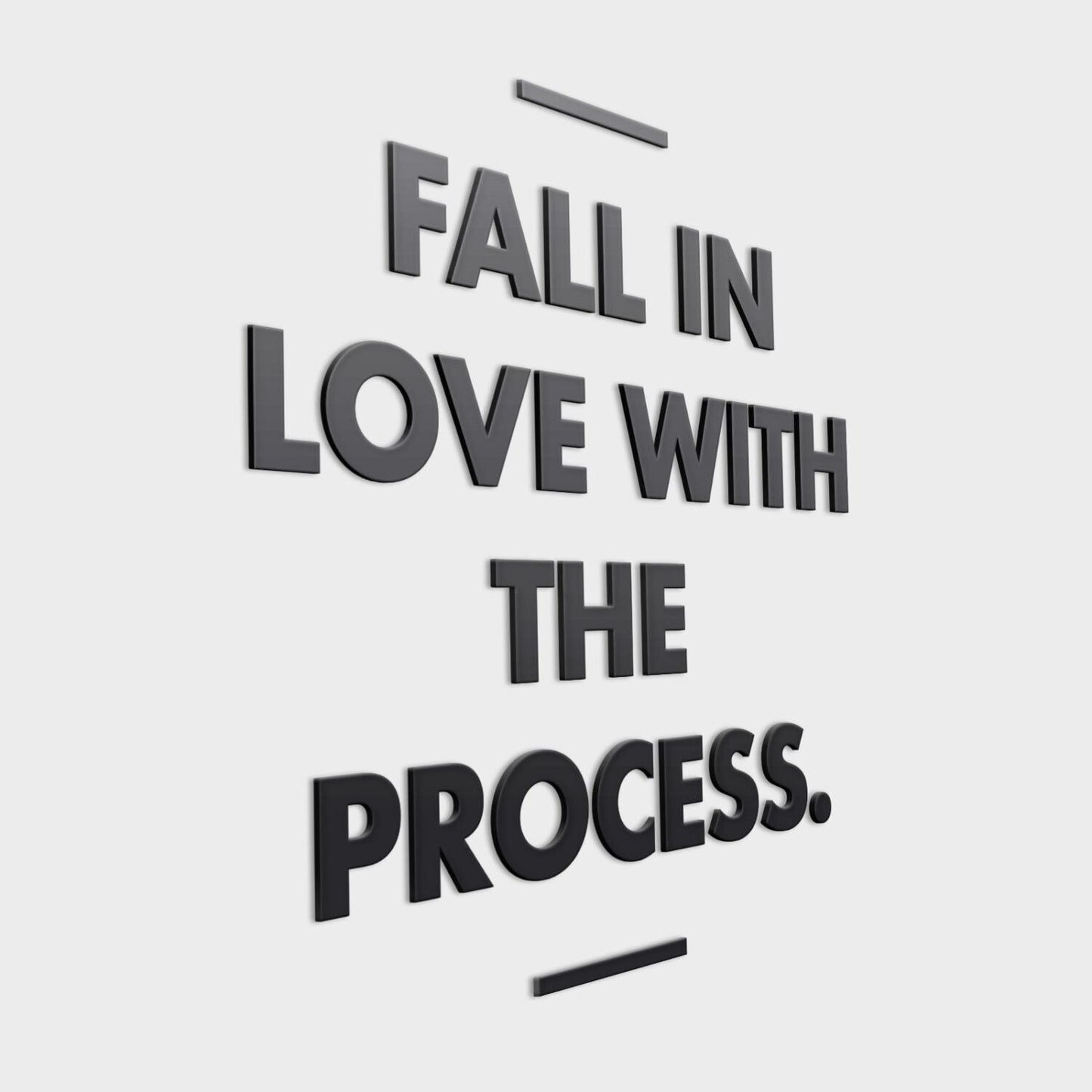 Love the Process 3D Office Wall Decoration-1