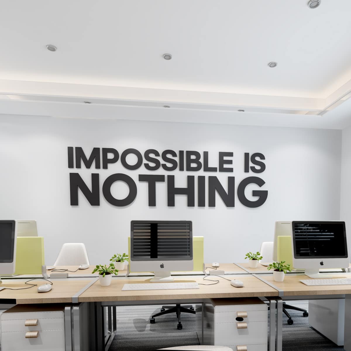 Impossible Is Nothing - 3D Office Wall Decor-0