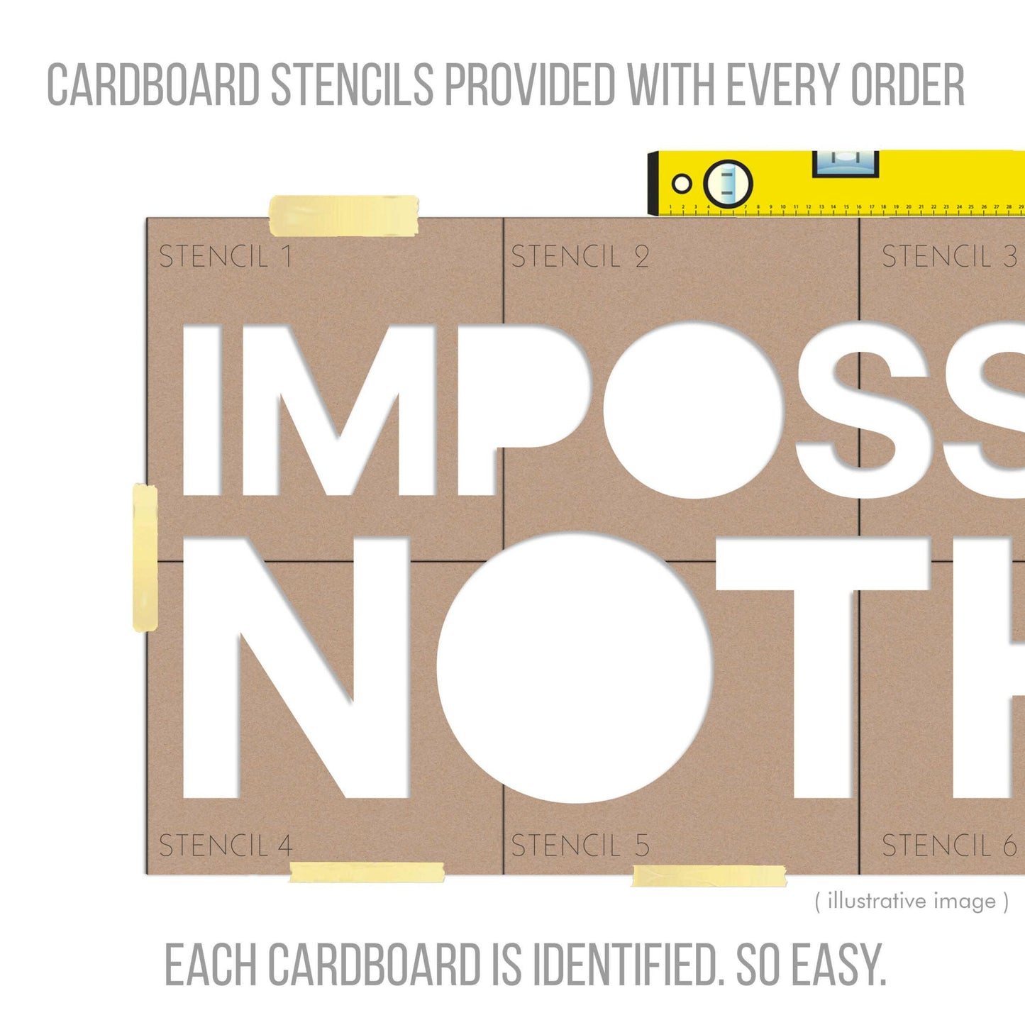 Impossible Is Nothing - 3D Office Wall Decor-3