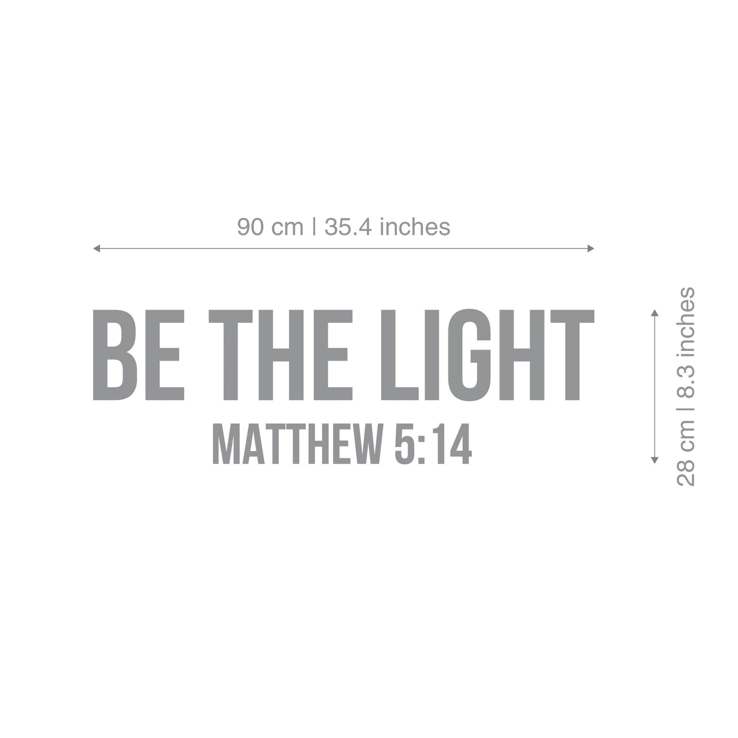 Be the Light Mathew 5:14 3D Wall Decor-2