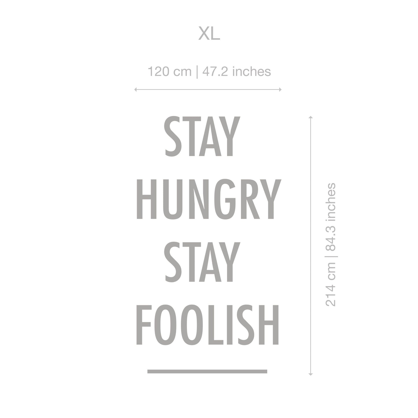 Stay Hungry Stay Foolish wall sticker-3