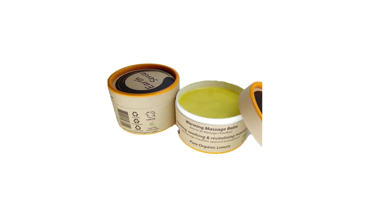 Organic Warming Massage Balm 100ml - For Face, hands, arms & whole body - 1 piece Earthsenseorganics