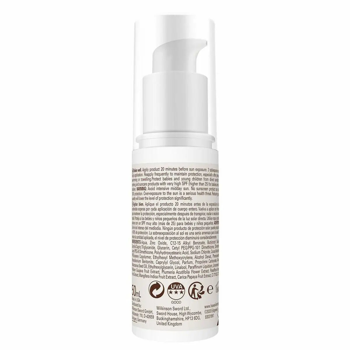 Sun Lotion Hawaiian Tropic Y301764100 Sun Milk Spf 30 50 ml Hawaiian Tropic
