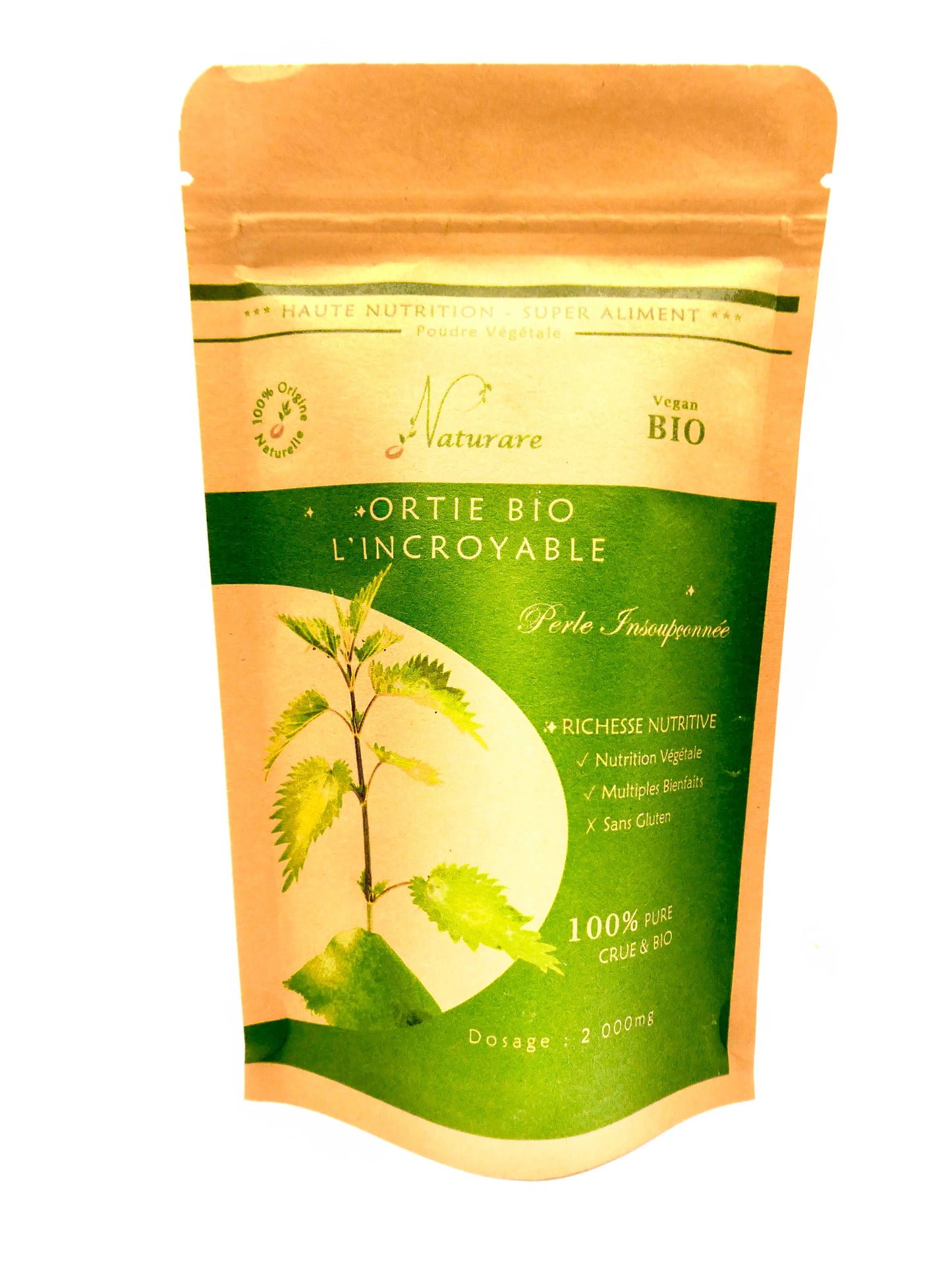 THE INCREDIBLE ORGANIC NETTLE - Food Supplement Naturare.fr