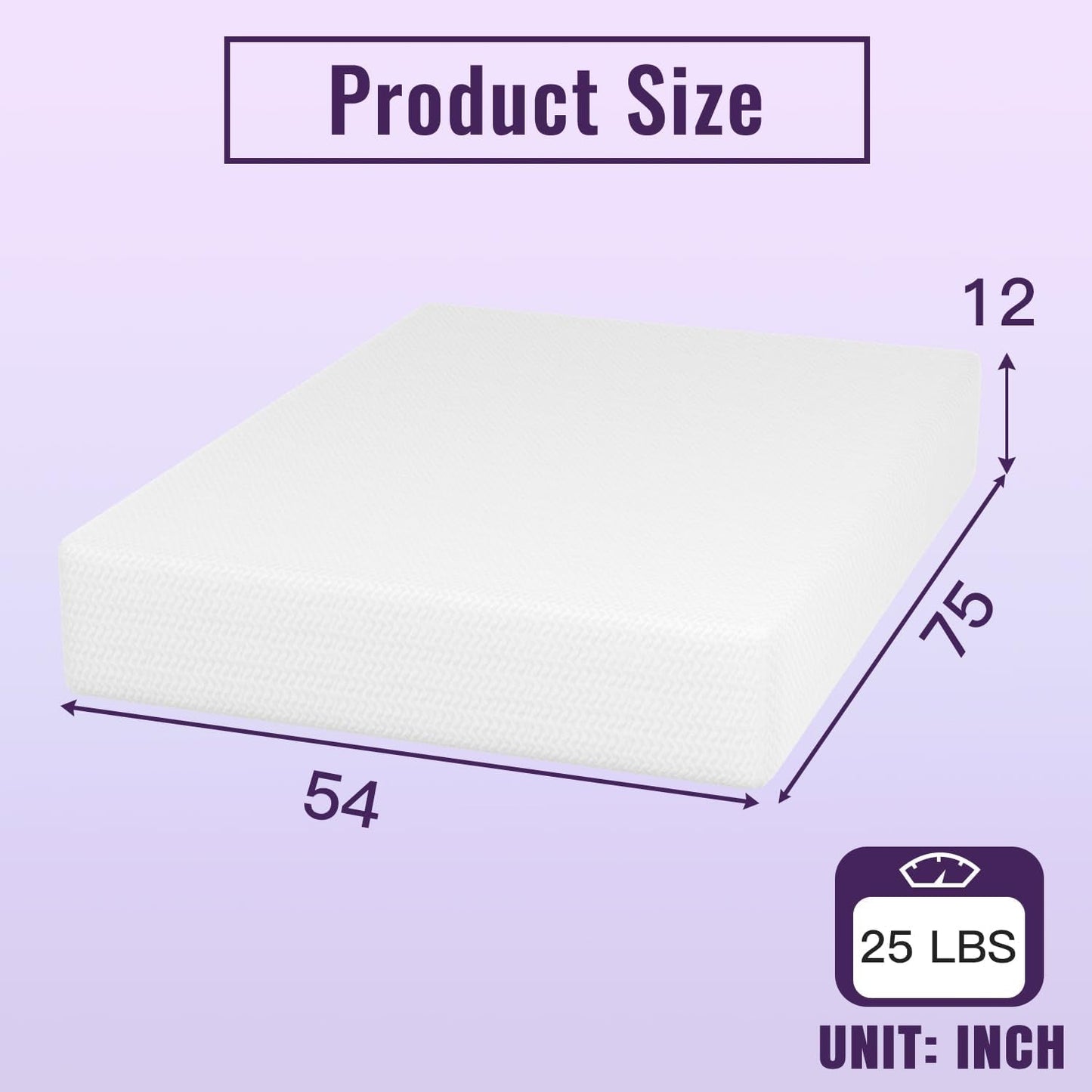 12 Inch Bamboo Charcoal Cooling Gel Memory Foam Mattress-1