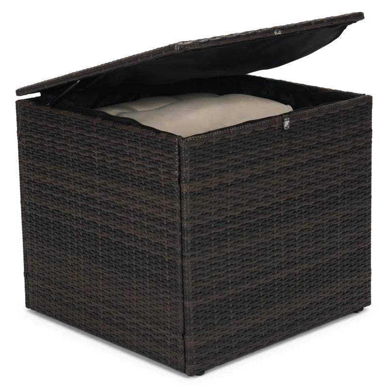 Rattan 7 Person Outdoor Seating Group With Cushions-4
