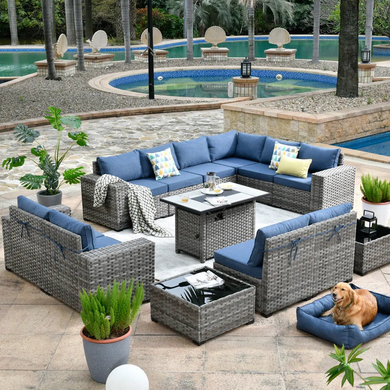 Versatile Sectional Seating Group With Cushions For Space-2