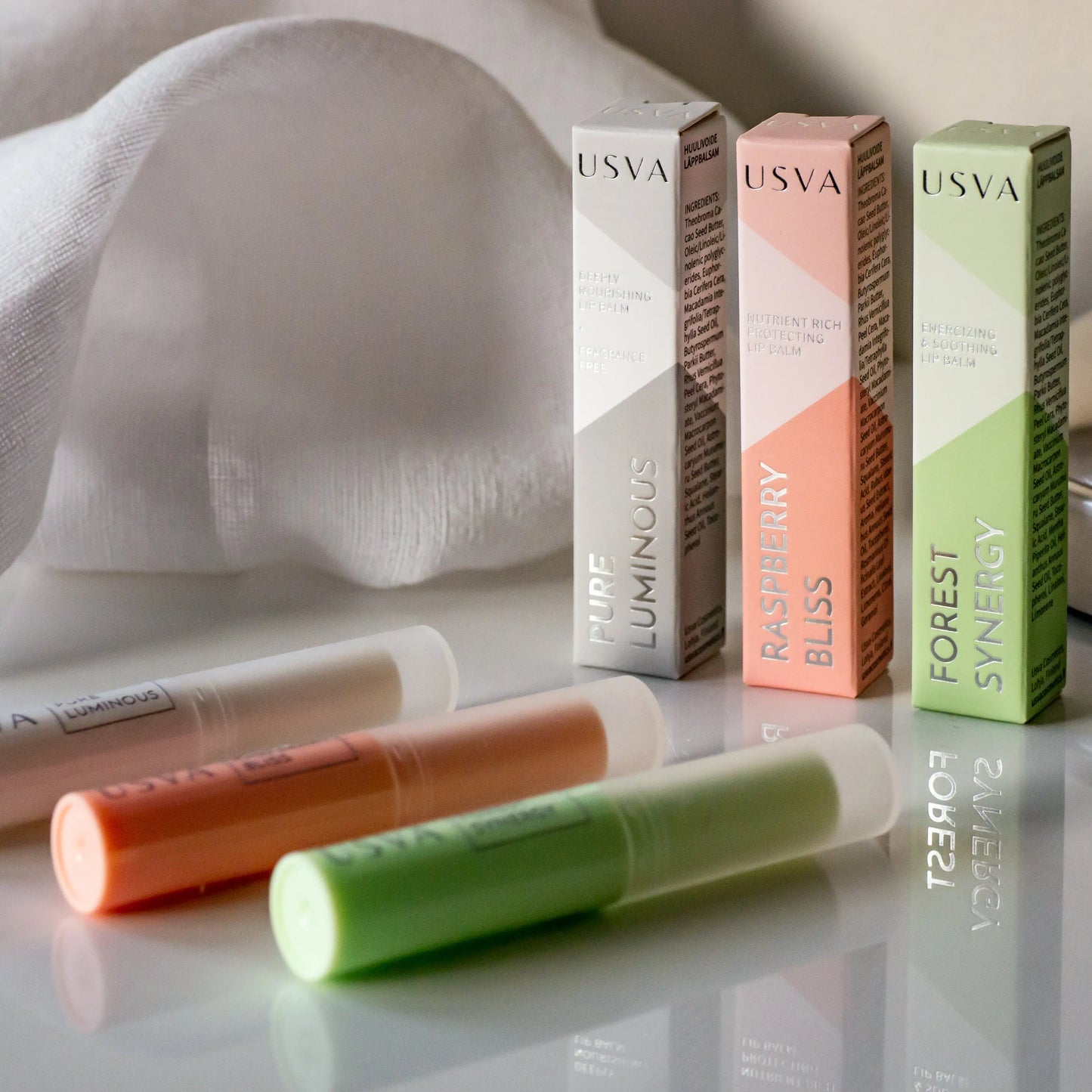 Forest Synergy Energizing & Soothing Lip Balm Usva Cosmetics