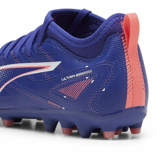 Childrens Football Boots Puma Ultra 5 Match Mg Purple Puma