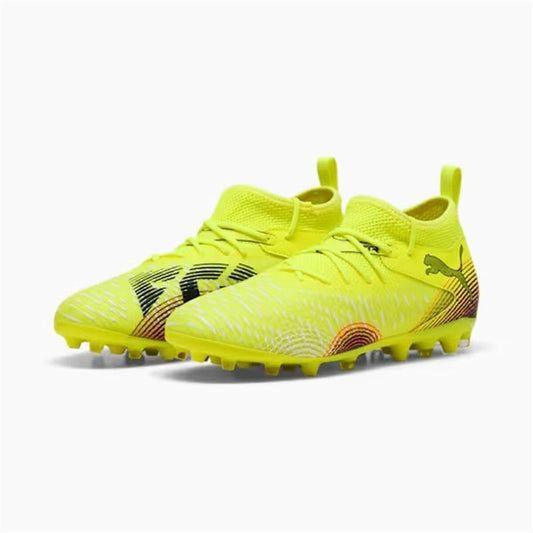 Childrens Football Boots Puma Future 8 Match Mg Yellow Puma