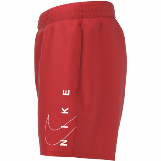 Children’s Bathing Costume Nike 4" Volley Red
