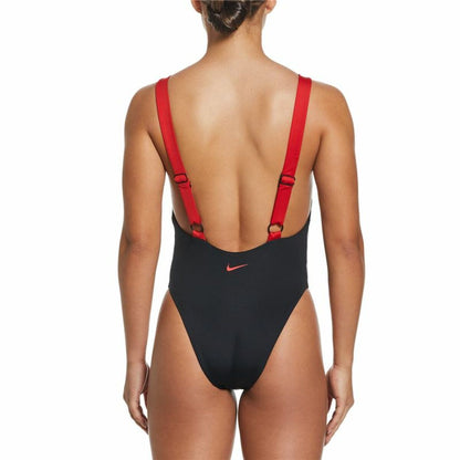 Women’s Bathing Costume Nike Scoop Neck Black