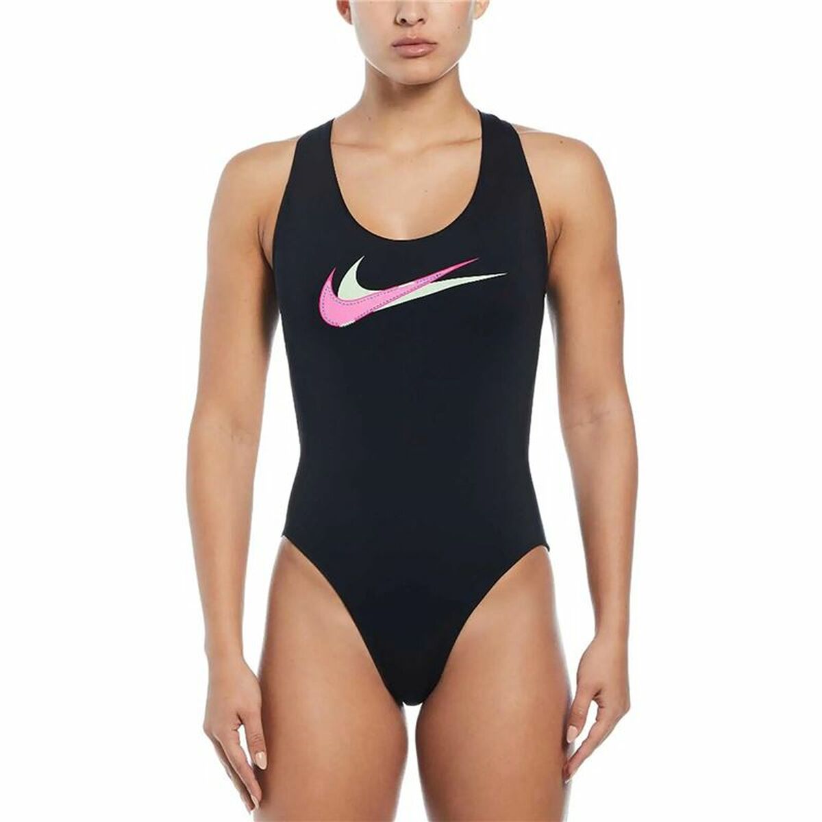Women’s Bathing Costume Nike Multi Logo Black