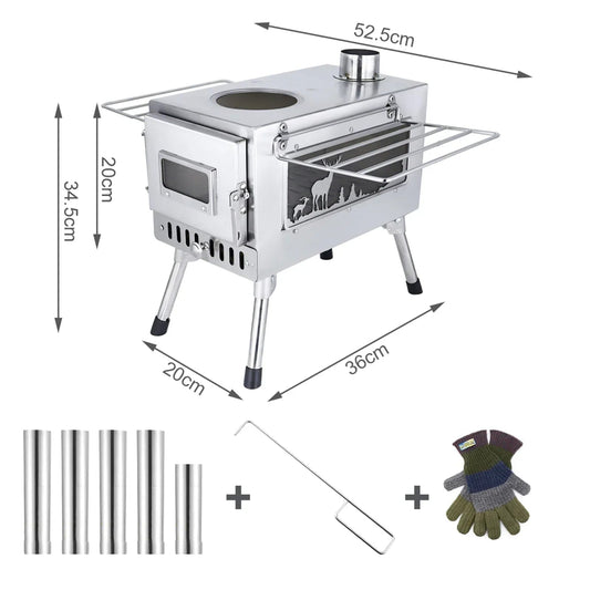 Large Portable Fire Wood Stove OBA