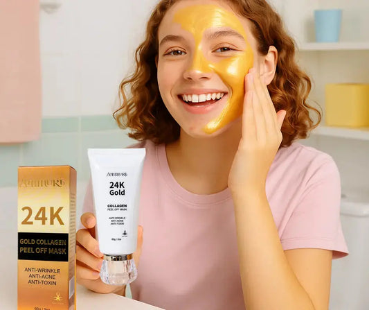 Ammuri 24K Gold Peel-Off Face Mask – Deep Cleansing & Brightening Pore Minimiser (60ml) Ammuri Beauty