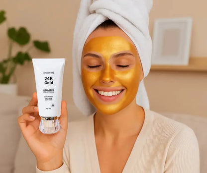 Ammuri 24K Gold Peel-Off Face Mask – Deep Cleansing & Brightening Pore Minimiser (60ml) Ammuri Beauty