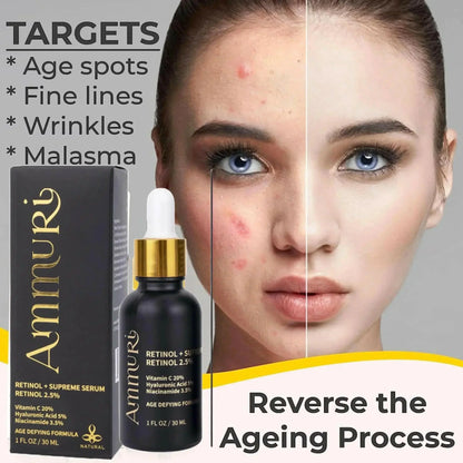Ammuri Retinol Supreme 2.5% Serum – Anti-Aging Treatment - Age-Defying Formula Ammuri Skincare