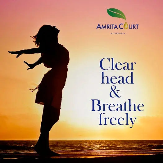 Breathe Easy Blend | Clear Blocked Nose | Hay Fever | Anti-Infectious | Pure Essential Oil Amrita Court