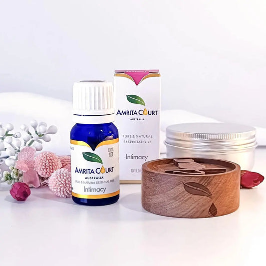 Intimacy+Wood Diffuser | Sensual & Euphoric | Female Hormone | Postpartum | Essential Oil Combo Amrita Court
