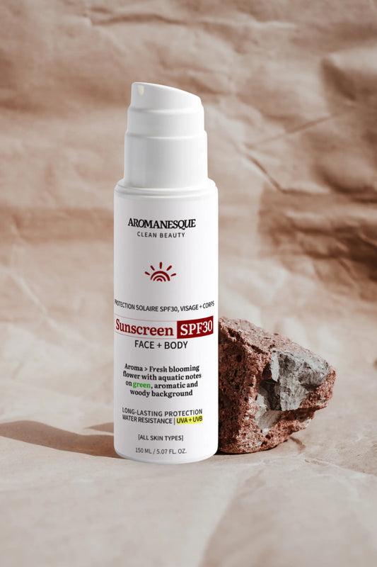 Aromanesque Mineral Sunscreen SPF30 for Face & Body Aromanesque