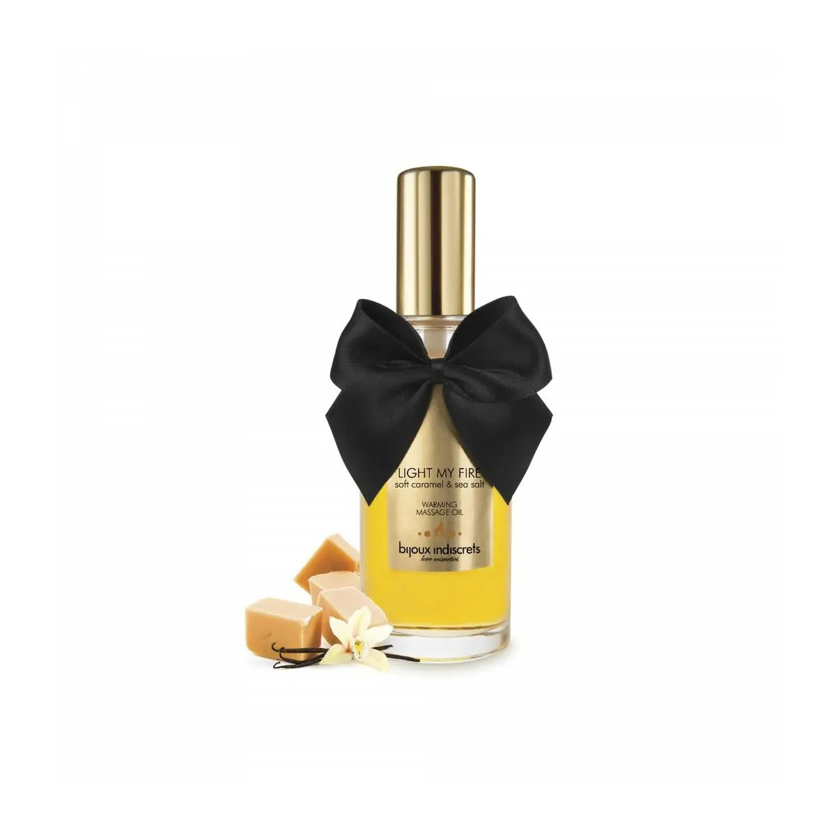 Erotic Massage Oil Bijoux Cosmetiques Light My Fire 100 ml Caramel Heating Effect Bijoux Cosmetiques