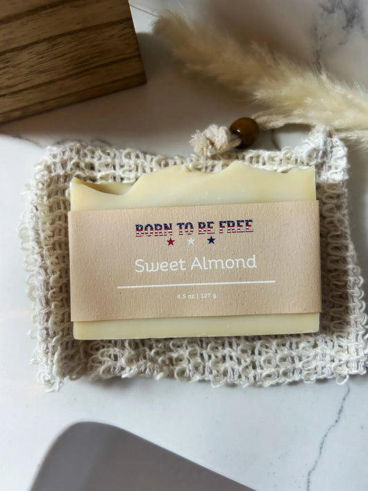 Sweet Almond Tallow Soap Bar Born to be Free