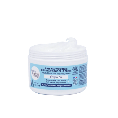 Crème visage et corps base neutre Certifiée Bio Born to Bio