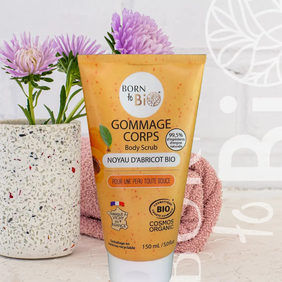 Gommage Corps Noyau d'Abricot - Certifié Bio Born to Bio