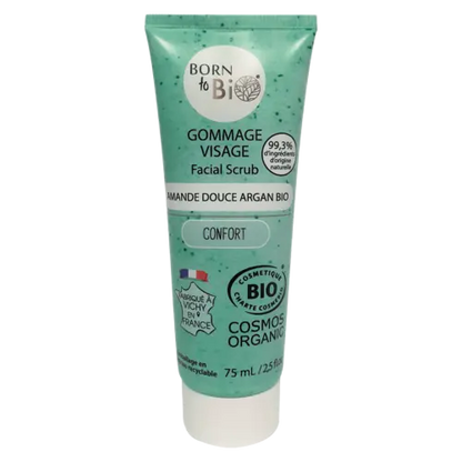 Gommage Visage Amande Douce Argan - Certifié Bio Born to Bio