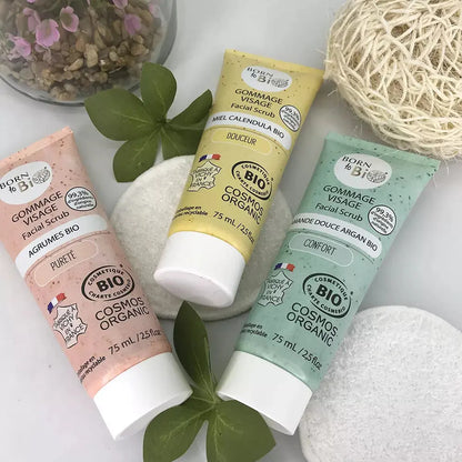 Gommage Visage Amande Douce Argan - Certifié Bio Born to Bio