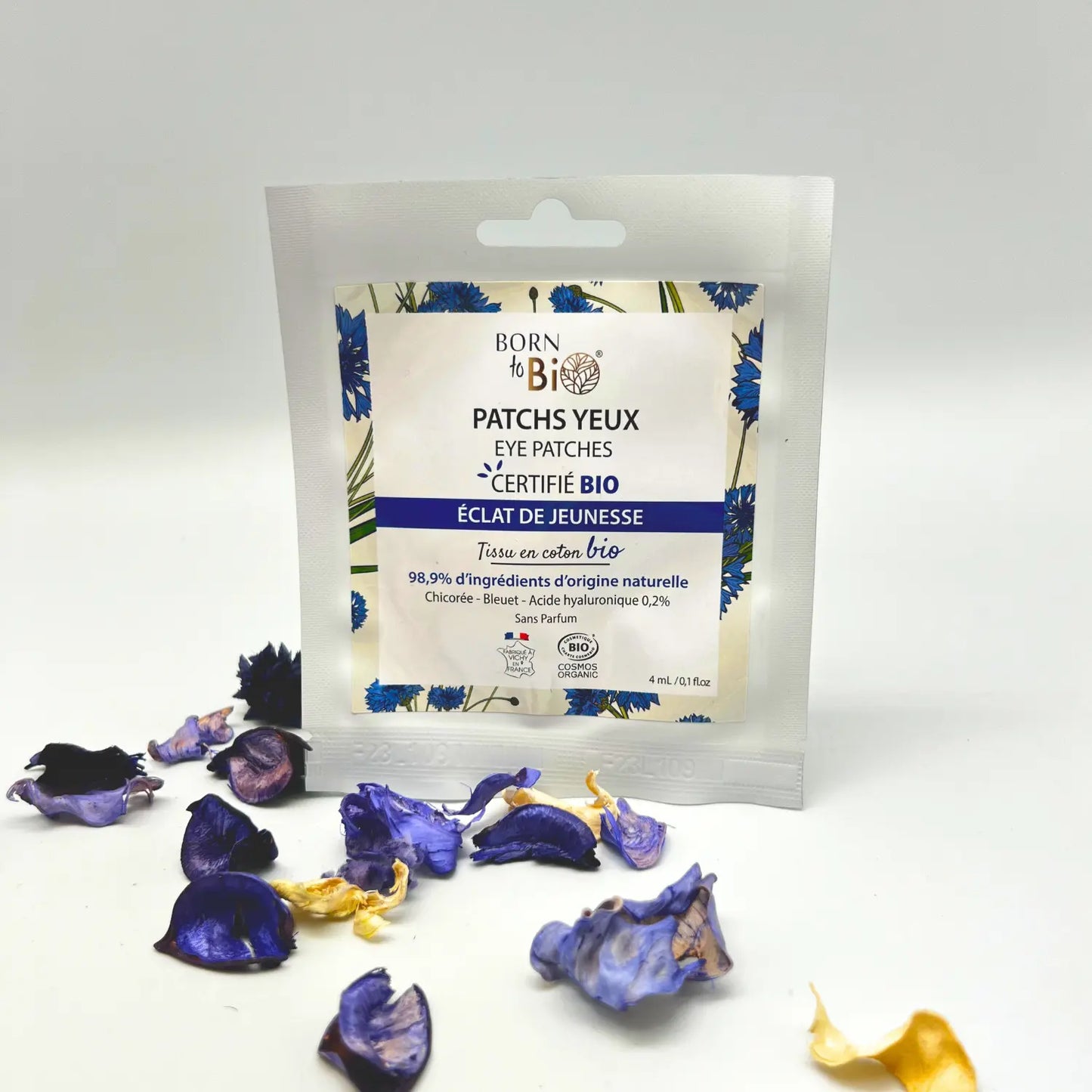 Patchs pour les yeux Éclat de Jeunesse en coton - Certifiés Bio Born to Bio