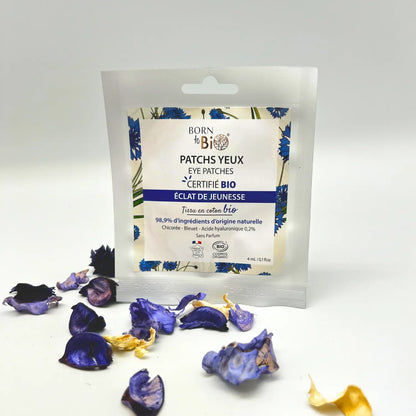 Patchs pour les yeux Éclat de Jeunesse en coton - Certifiés Bio Born to Bio