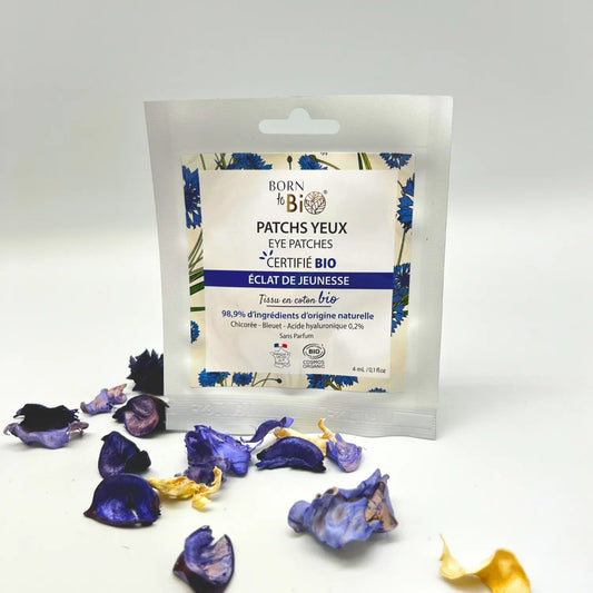 Patchs pour les yeux Éclat de Jeunesse en coton - Certifiés Bio Born to Bio
