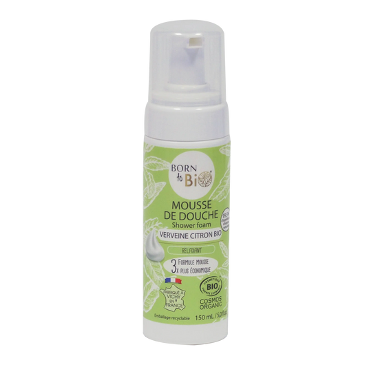 Mousse de Douche Verveine Citron - Certifiée Bio Born to Bio