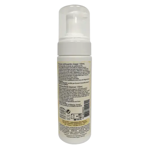 Mousse Nettoyante Visage Miel Calendula - Certifiée Bio Born to Bio