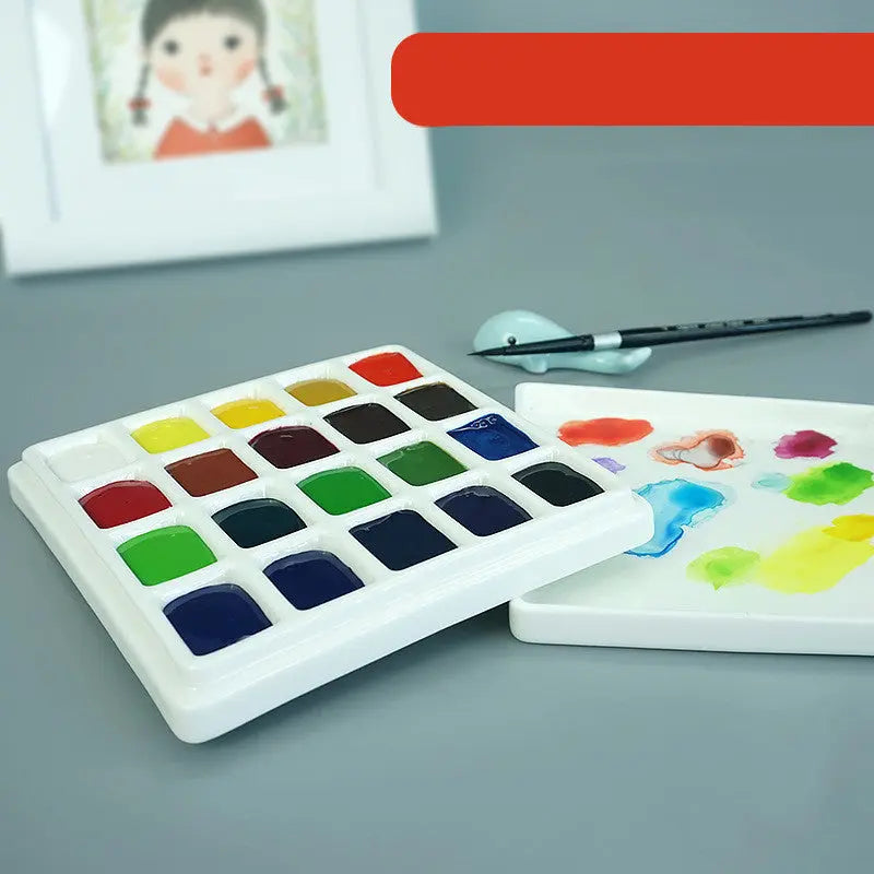 Porcelain 12-Segment Square Paint Palette Box Cashymart