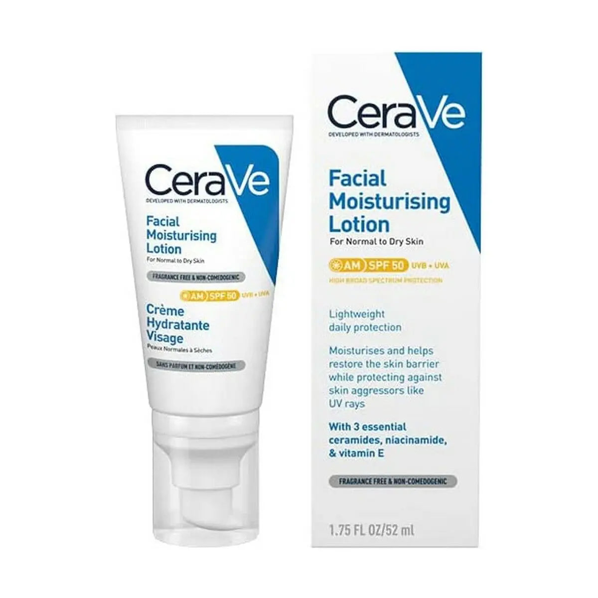 Sun Block CeraVe Facial Moisturising Lotion Spf 50 52 ml-0
