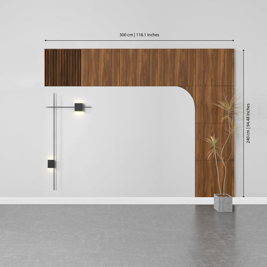 Dark Wood 3D Wall Panels-1